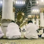 Muslim Praying in Nabawi Mosque